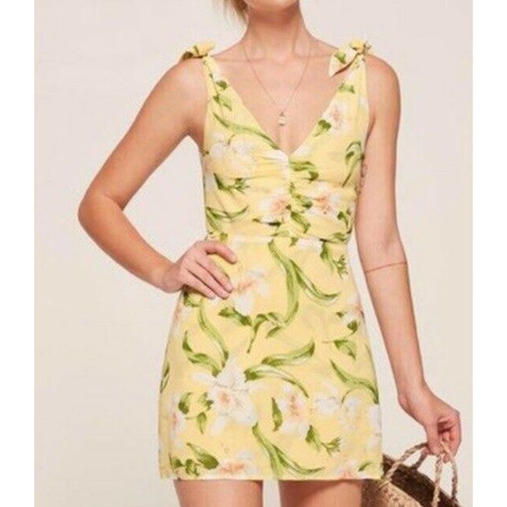 Reformation Carmensita Sleeveless Mini Floral Dress Sz 6 (Z